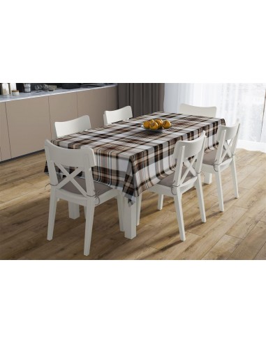 Καρέ Αλέκιαστο90X90 Tartan 491 Beige 
