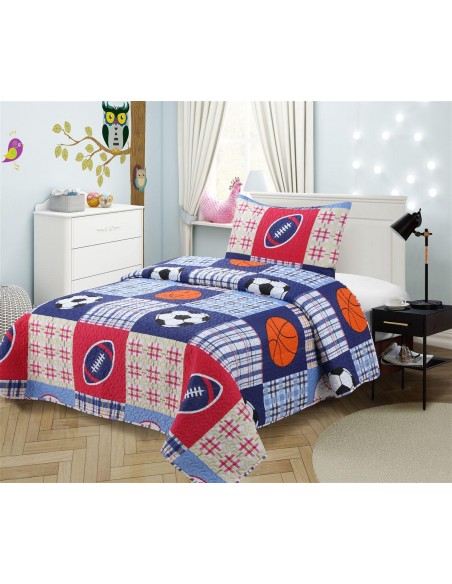 Κουβερλί Μονό 160x220 (Σετ 2 Τεμ) Dimcol Kids Εμπριμέ 251