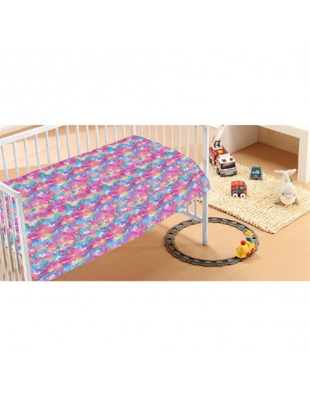 Κουβέρτα Fleece Κούνιας 110x140 Φωσφορίζουσα Dimcol Unicorn