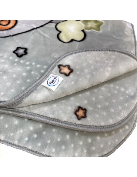 Βρεφική Κουβέρτα Κούνιας 110x140 Dimcol Bebe Crescent Moon 33 Light Grey