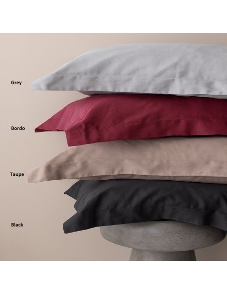 Σεντόνια Υπέρδιπλα 240x270 (Σετ) Palamaiki Posh Sateen Grey