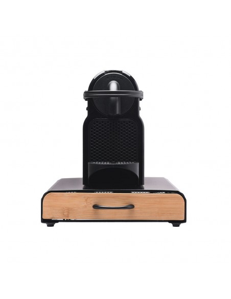 Θήκη Για Κάψουλες Espresso Bamboo εstia Essentials Μεταλλική Συρταρωτή 60 Θέσεων Μαύρη 01-19884