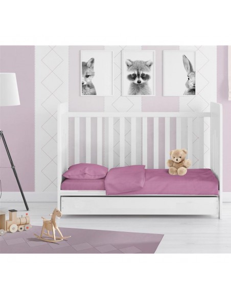 Βρεφική Μαξιλαροθήκη 35x45 Dimcol Bebe Solid 492 Lila