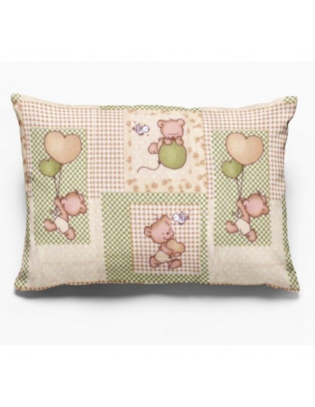 Μαξιλαροθήκη Εμπριμέ 50x70 Φανελένια Dimcol Kids Baloon 76 Beige