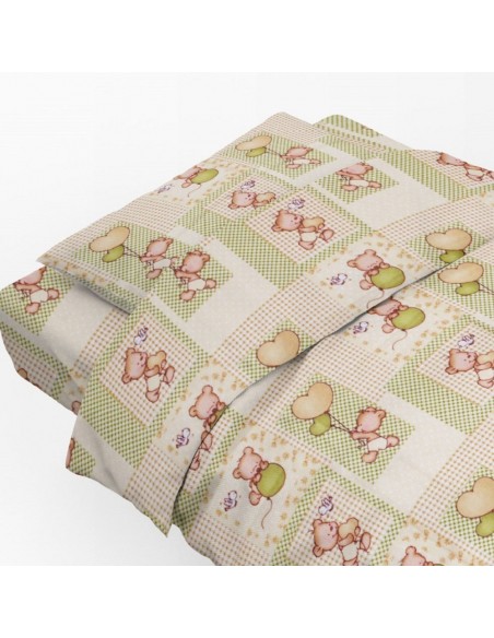 Μαξιλαροθήκη Εμπριμέ 50x70 Φανελένια Dimcol Kids Baloon 76 Beige