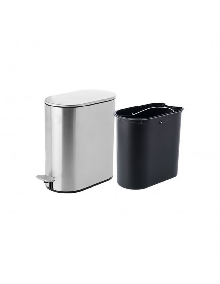 Χαρτοδοχείο Slim Soft Close 5lt Inox Mat εstia 02-5542
