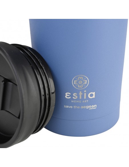 Θερμός Travel Mug 350ml Save The Aegean εstia 01-20378 Denim Blue εstia