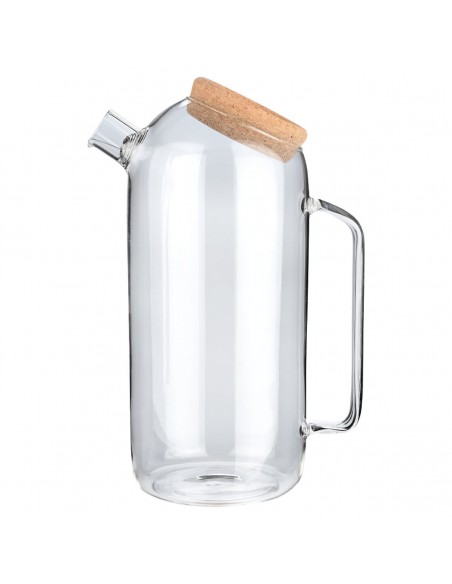 Κανάτα Γυάλινη1800ml Με Καπάκι Φελλού Estia