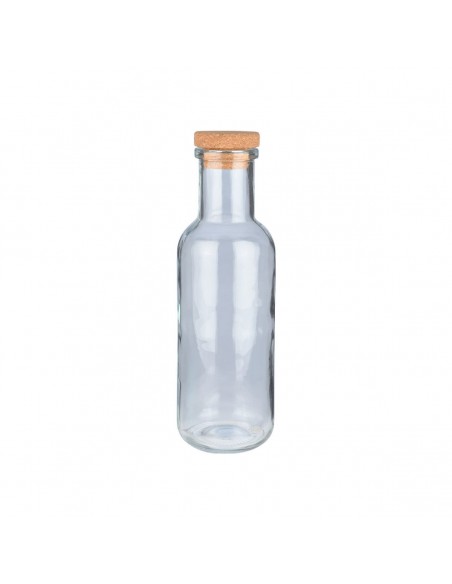 Μπουκάλι Γυάλινο 1000ml Με Καπάκι Φελλόυ Γκρί εstia 01-21863