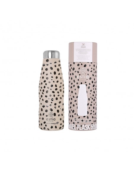 Θερμός Travel Flask 500ml Save The Aegean εstia 01-16630 Leopard Taupe