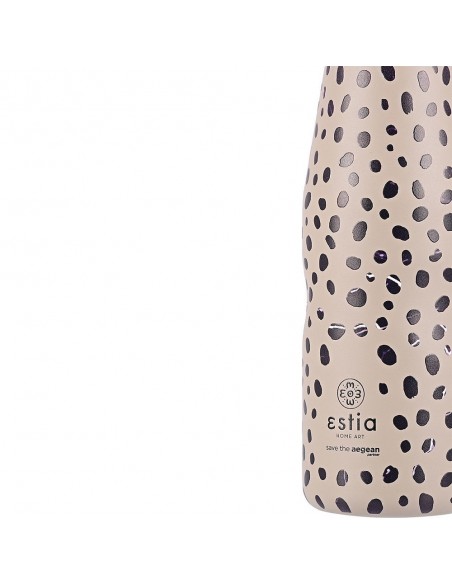 Θερμός Travel Flask 500ml Save The Aegean εstia 01-16630 Leopard Taupe