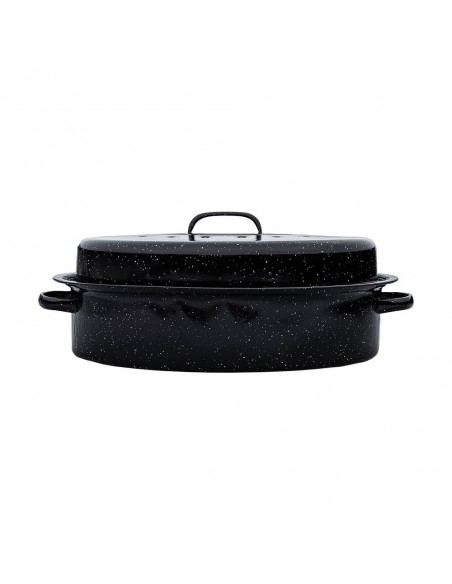 Γάστρα Εμαγιέ Με Σχάρα Enamel 46x32x18cm 7.8lt εstia 01-9052