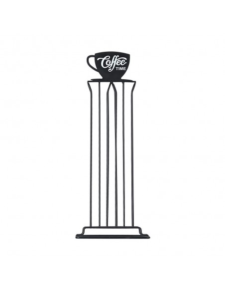 Βάση Για Κάψουλες Espresso Metal Black Μεταλλική 36 Θέσεων εstia 01-19921 Μαύρη