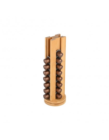 Βάση Για Κάψουλες Espresso Bamboo Essentials 36 Θέσεων Περιστρεφόμενη εstia 01-19877