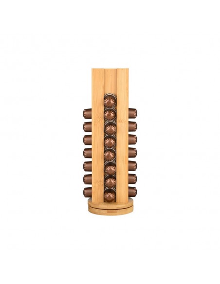 Βάση Για Κάψουλες Espresso Bamboo Essentials 36 Θέσεων Περιστρεφόμενη εstia 01-19877