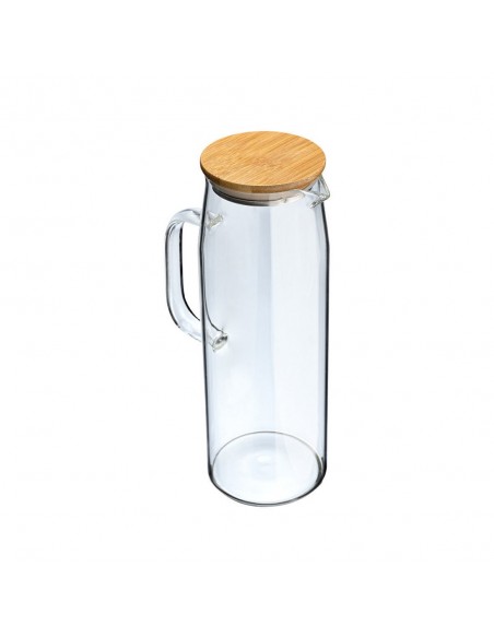 Κανάτα Γυάλινη Bamboo Essentials 1000ml Με Καπάκι εstia 01-19587