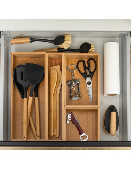 Κουτί Οργάνωσης Συρταριού Bamboo Essentials 15x23x6.8 εstia 03-17552