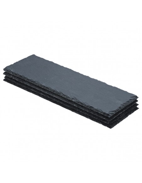 Πλατώ Σερβιρίσματος Σχιστόλιθου 30x10cm Σετ 4τμχ. 07-24079 ESTIA