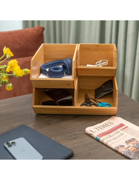 Κουτί Οργάνωσης Bamboo Essentials 35x31x12.5 εstia 03-17606