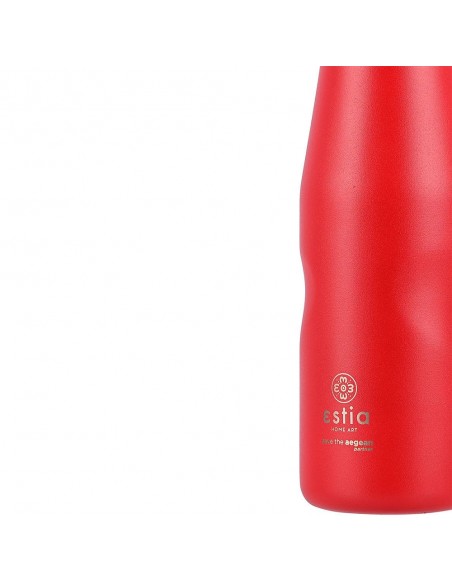 Θερμός Travel Flask 500ml Save The Aegean εstia 01-8543 Scarlet Red