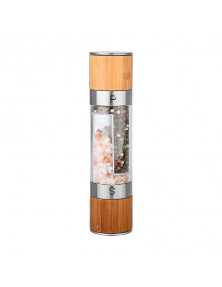 Μύλος Διπλός Για Αλάτι/Πιπέρι Bamboo Essentials εstia 01-20293