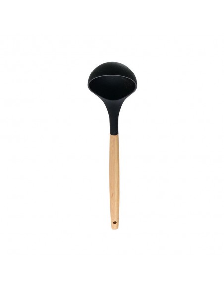 Κουτάλα Σιλικόνης Βαθιά Bamboo Essentials εstia 01-14612 Μαύρη