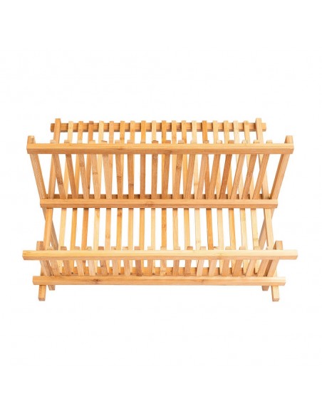 Πιατοθήκη Αναδιπλούμενη Bamboo Essentials 2 Επιπέδων 42x27.5x38 εstia 01-12977