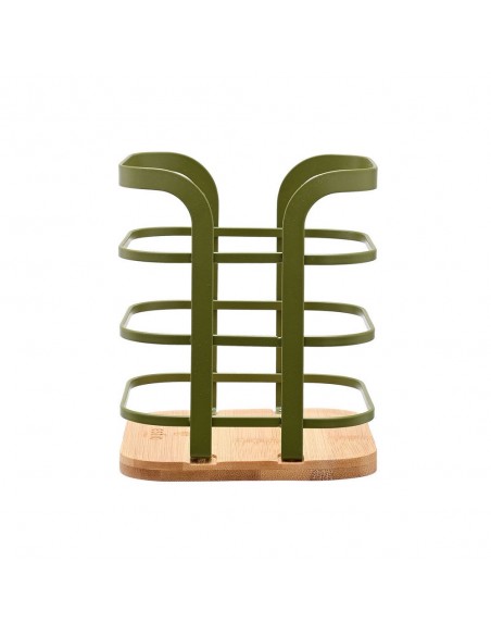Θήκη Για Κουτάλες Μεταλλική Bamboo Essentials 12x12x14.5 εstia 01-14155 Λαδί