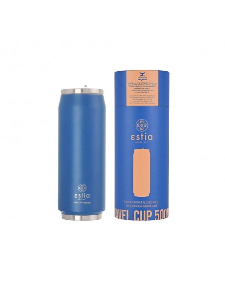 Θερμός Travel Cup 500ml Save The Aegean εstia 01-12076 Denim Blue