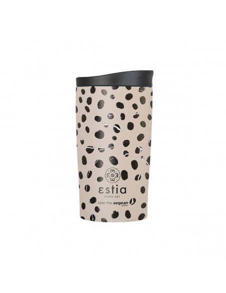 Θερμός Travel Mug 350ml Save The Aegean εstia 01-25663 Leopard Taupe εstia