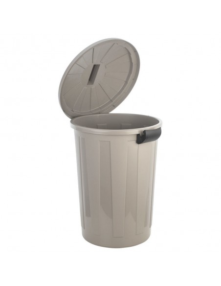 Κάδος Απορριμάτων Outbin 60lt Εξωτερικού Χώρου Πλαστικός Με Καπάκι Γκρι 01-23201 εstia