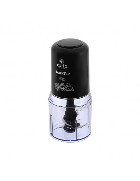 Πολυκόπτης Με Πλαστικό Μπωλ Black Plus 400W 500ml εstia 06-15107