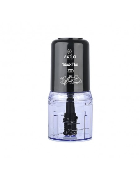 Πολυκόπτης Με Πλαστικό Μπωλ Black Plus 400W 500ml εstia 06-15107