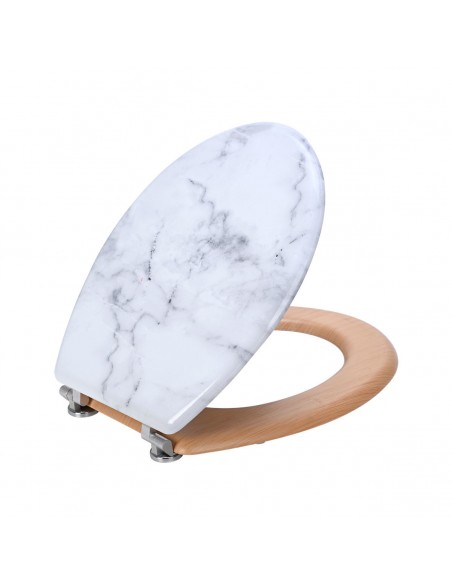 ΚΑΠΑΚΙ ΤΟΥΑΛΕΤΑΣ MARBLE ΜΕ ΜΕΝΤΕΣΕΔΕΣ ΑΠΟ ΚΡΑΜΑ ΨΕΥΔΑΡΓΥΡΟΥ 02-21825 ESTIA