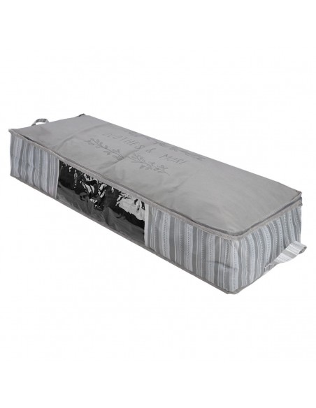 ΘΗΚΗ ΑΠΟΘΗΚΕΥΣΗΣ NON WOVEN ΥΦΑΣΜΑΤΙΝΗ 100x50x20cm ΜΕ ΠΑΡΑΘΥΡΟ IVORY 03-24000 ESTIA