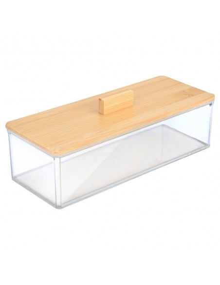 Κουτί Αποθήκευσης & Οργάνωσης Με Καπάκι Bamboo Essentials 23.3x9.4x8.8 εstia 02-17668