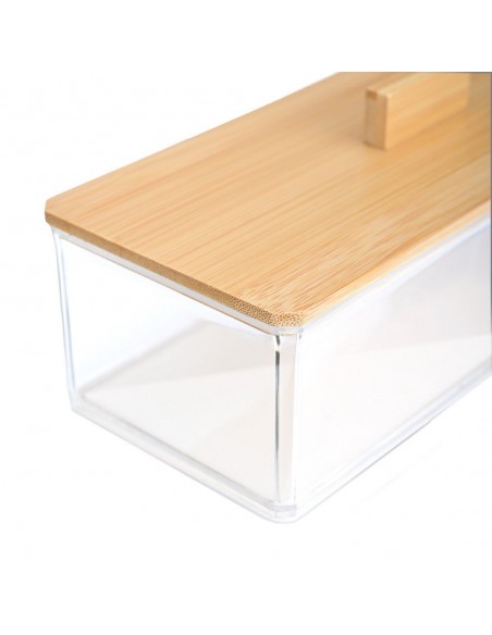 Κουτί Αποθήκευσης & Οργάνωσης Με Καπάκι Bamboo Essentials 23.3x9.4x8.8 εstia 02-17668