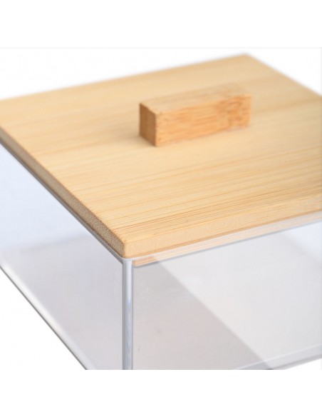 Κουτί Αποθήκευσης & Οργάνωσης Με Καπάκι Bamboo Essentials 9x9x6 εstia 02-17675