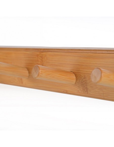 Κρεμάστρα Τοίχου 6 Θέσεων Bamboo 59x6x7cm εstia 02-18320