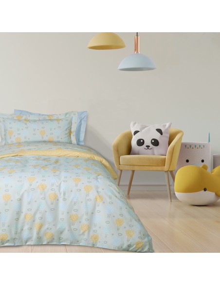 Παπλωματοθήκη Μονή (Σετ) Das Kids Line 4880
