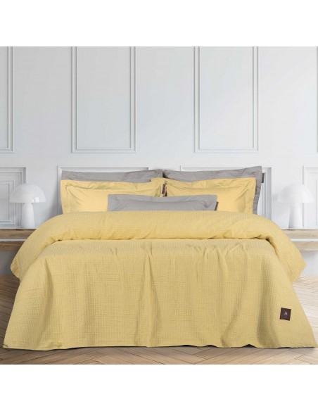 ΚΟΥΒΕΡΤΑ ΠΙΚΕ ΥΠΕΡΔΙΠΛΗ 230X250 GREENWICH POLO CLUB 3405 ΚΙΤΡΙΝΟ