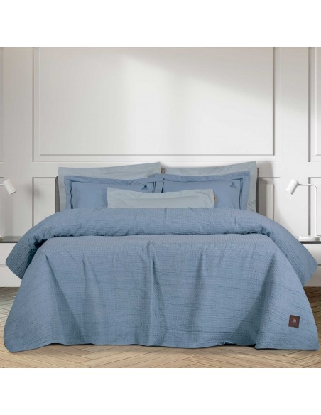 Κουβέρτα Πικέ Υπέρδιπλη 230X250 Γαλάζιο 3400 Greenwich Polo Club
