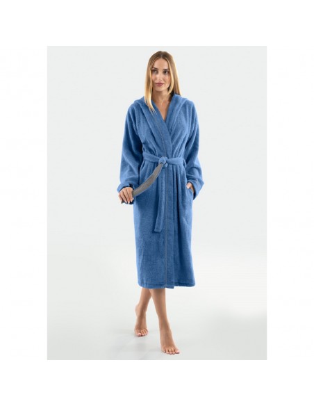 Μπουρνούζι Με Κουκούλα Guy Laroche Casual Blue