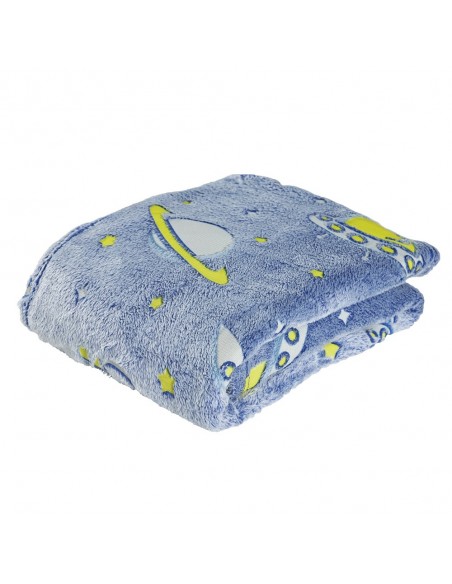Κουβέρτα Fleece Λίκνου 80x110 Φωσφορίζουσα Das Home 4863