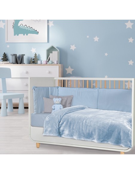 Κουβέρτα Βελουτέ Κούνιας 110x150 Das Home 1344