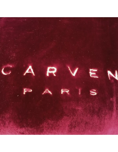 Κουβέρτα Βελουτέ Μονή 150x230 Carven Μπορντώ