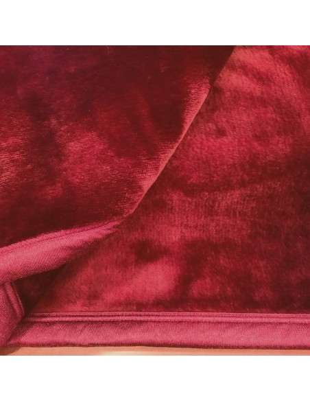 Κουβέρτα Βελουτέ Μονή 150x230 Carven Μπορντώ