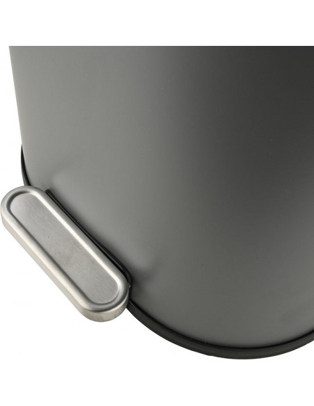 Χαρτοδοχείο Μπάνιου Ovoid Γκρι 6lt Soft Close εstia 02-21443