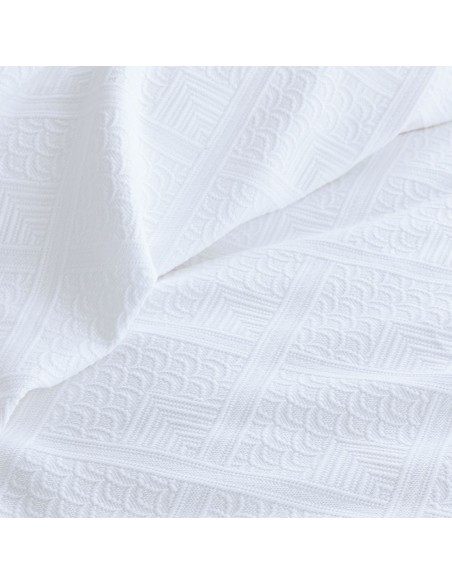 Κουβέρτα Πικέ Γίγας 250x260 Palamaiki Carla Ivory