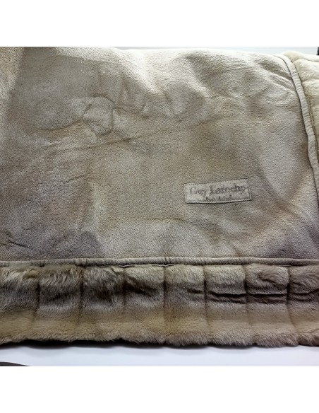 Ριχτάρι Γούνινο Πολυθρόνας 170Χ150 Guy Laroche Suede Mocca